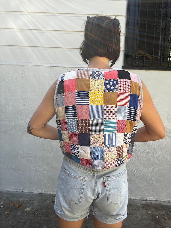 Patchwork Quilt Vest | Small - Etsy Patchwork Quilt Vest | Small - Etsy