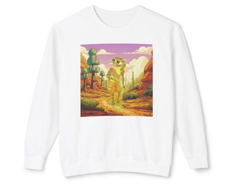 Hoppy Land - Unisex Lightweight Crewneck Sweatshirt