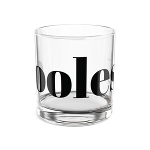 Whiskey Glass, Cool Person Drinks, 10oz Rocks Glass, Scotch Glass, Bourbon Glass, Unique Drinking Gift, Barware, Father&#39;s Day Gift