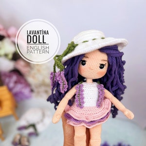 Lavantina doll body+ dress pattern PDF TUTORIAL ENGLISH