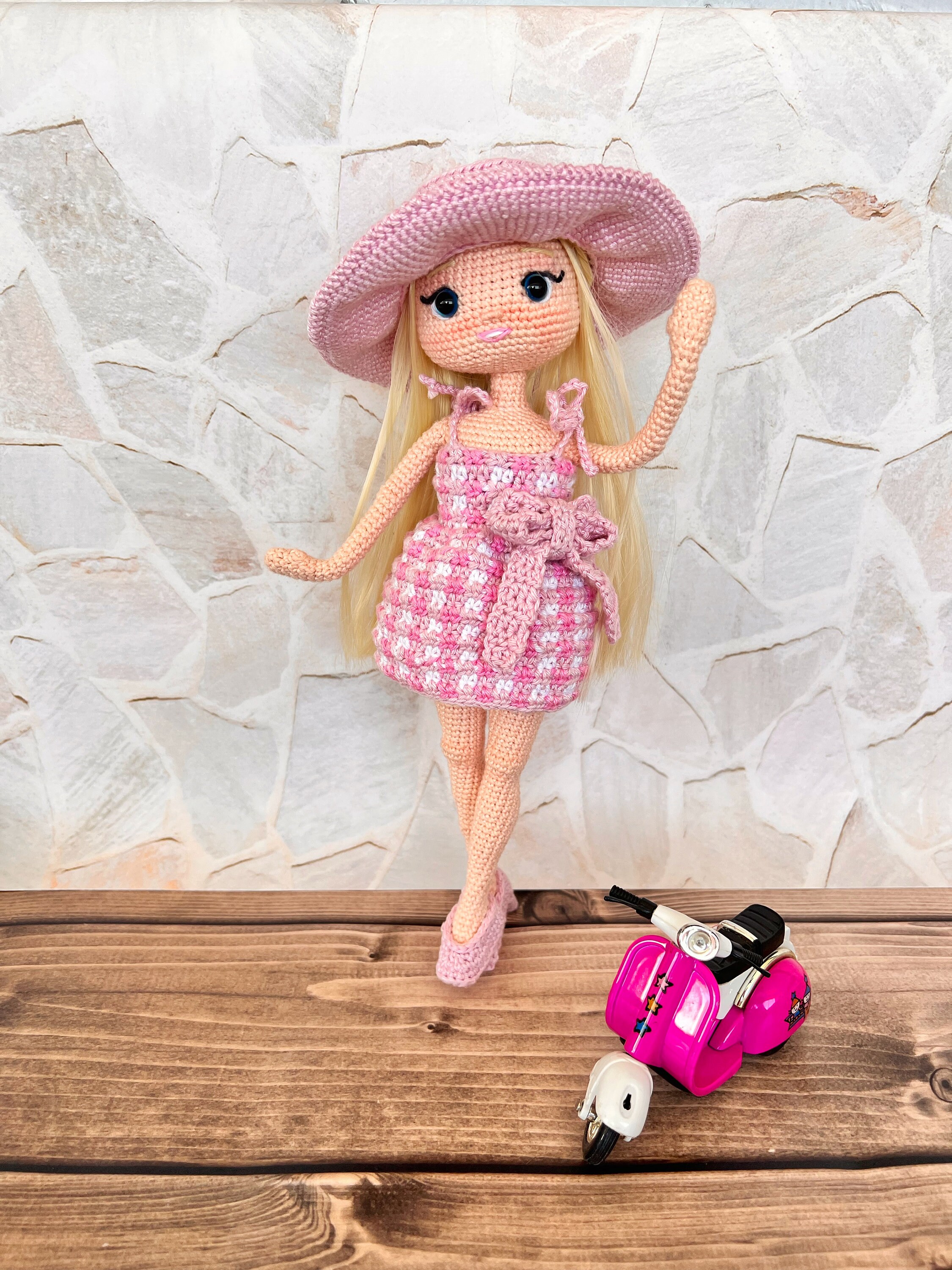 Pink Barbi Doll Pdf Patterns, Amigurumi Pattern Dress+ Body Pattern PDF ...