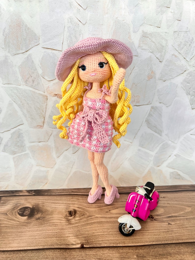 Pink Barbi Doll Pdf Patterns, Amigurumi Pattern Dress+ Body Pattern PDF ...