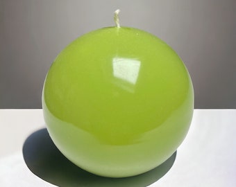 Anise green round candle