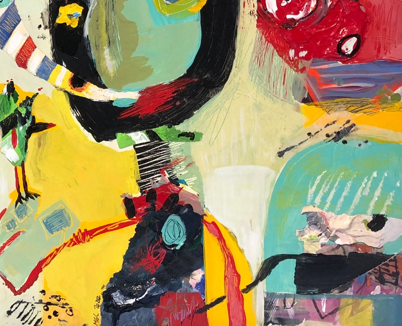 Abstract Art Prints Painting, the Chef, the Cooks, the Host, the Guests ...