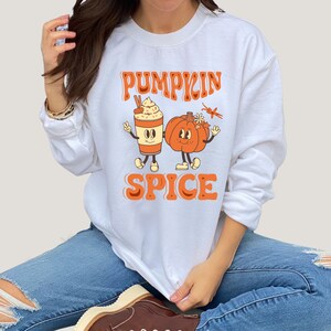 Pumpkin Spice Latte Sweatshirt, Pumpkin Spice Coffee Fall Sweatshirt, Fall Shirt for Women, Thanksgiving Pumpkin Sweatshirt, Fall Outfit.