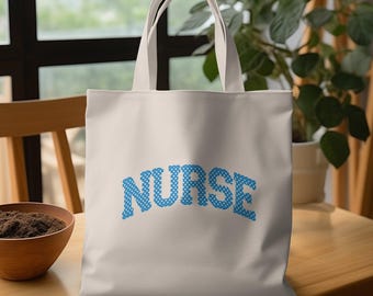 Nurse Tote Bag: 100% Cotton Healthcare Worker Gift