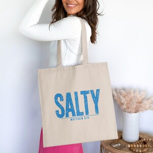 Salty Matthew 5:13 Christian Cotton Tote Bag