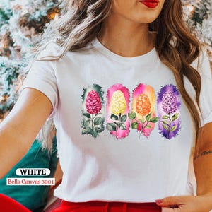Colorful Watercolor Floral Design, Bright Flower Art Print, Artistic Garden Flowers, Unique Botanical Illustration