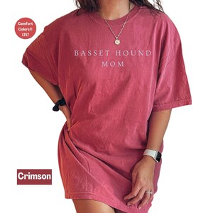 Basset Hound Mom Shirt: Comfort Colors Dog Lover Tee