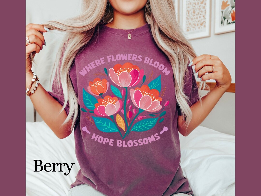 Hope For Flowers Pajama Shirt - Jade Leaves main image 1