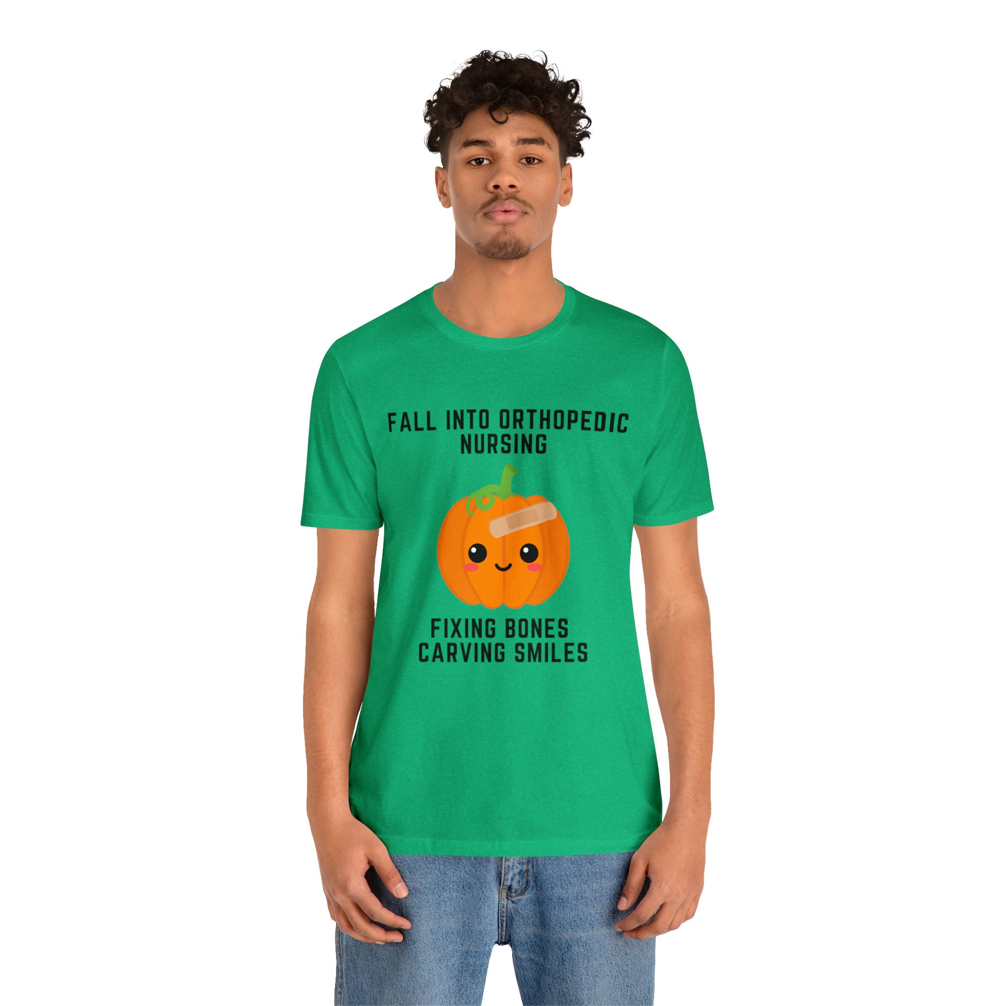 Discover Halloween Fall into Orthopedic Nursing T-Shirt | Ortho Squad Shirt | Ortho Crew | Ortho Nurse Gift