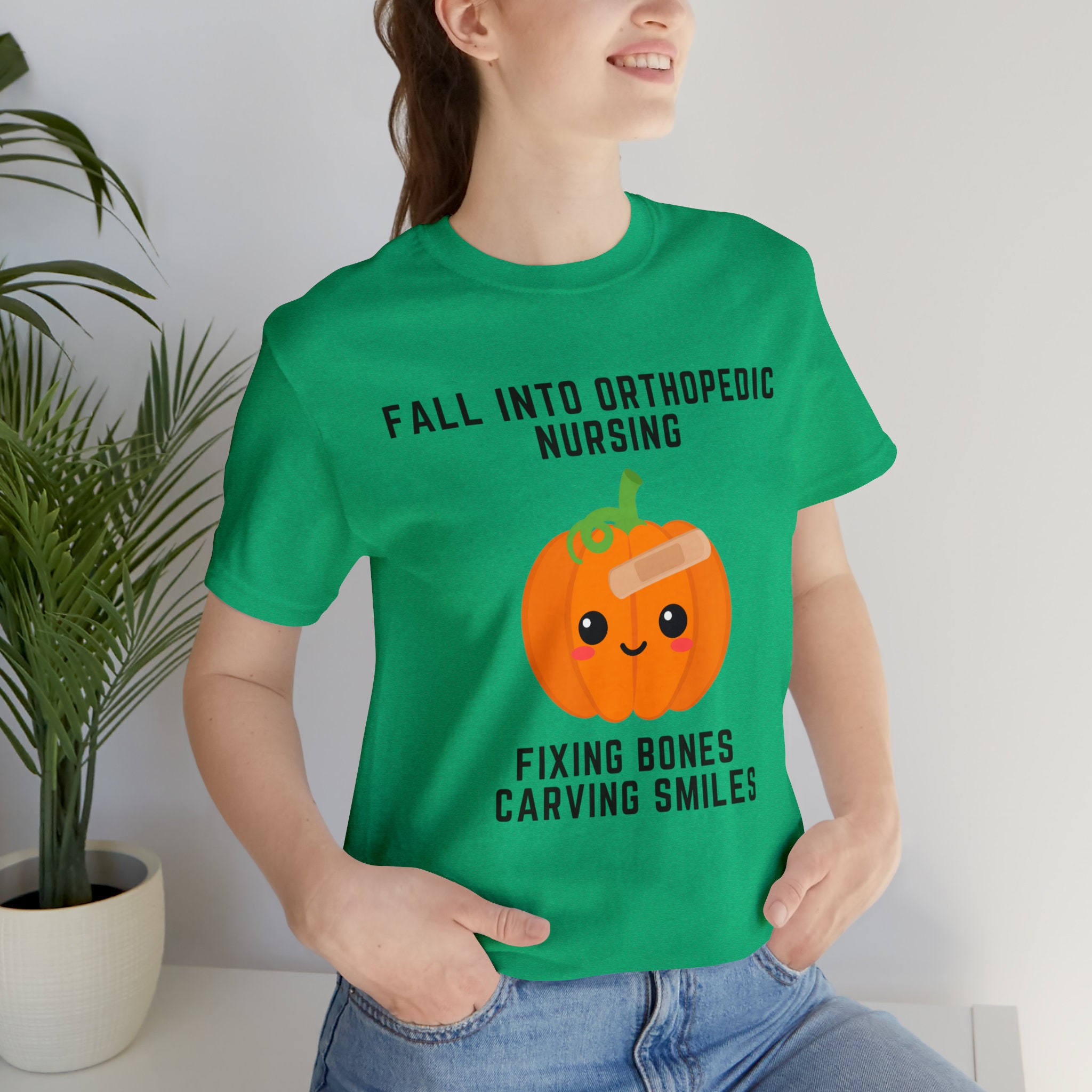 Discover Halloween Fall into Orthopedic Nursing T-Shirt | Ortho Squad Shirt | Ortho Crew | Ortho Nurse Gift