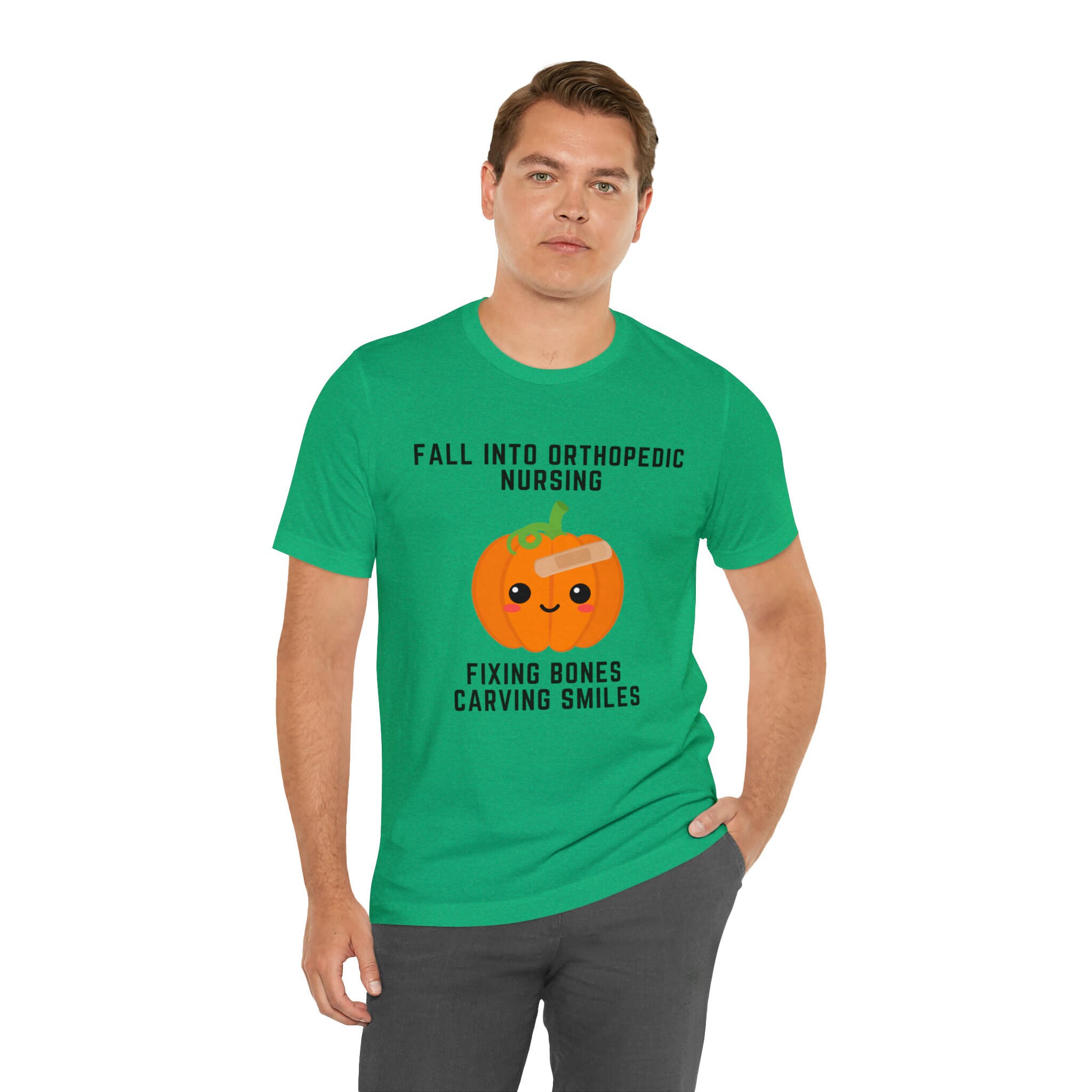 Discover Halloween Fall into Orthopedic Nursing T-Shirt | Ortho Squad Shirt | Ortho Crew | Ortho Nurse Gift