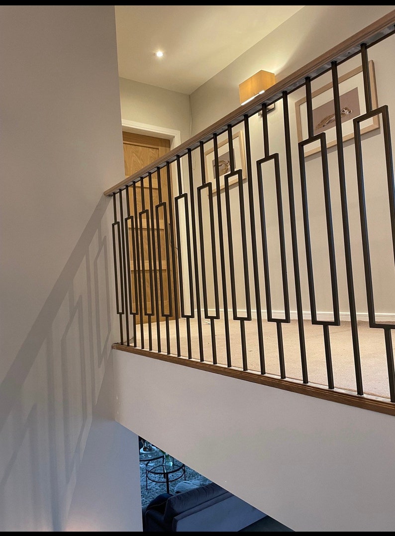 Square Reeded Spindle 12mm Wrought Iron Bespoke Square Solid Steel Bar Spindles 'rectangle ...