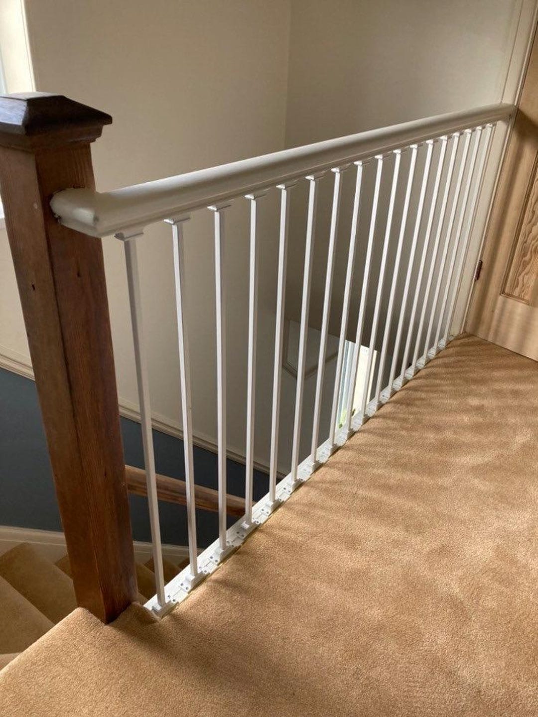 Solid Balusters Solid Wrought Iron Stair Baluster – Custom Color, Square Spindle - Etsy