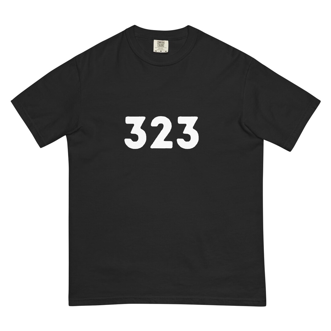 323 LA Fire Support Shirt Area Code Grammys Comfort Colors Unisex ...