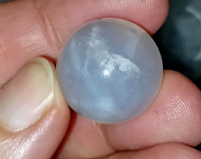 90G Star Blue Rose Quartz Crystal Dendritic Sphere