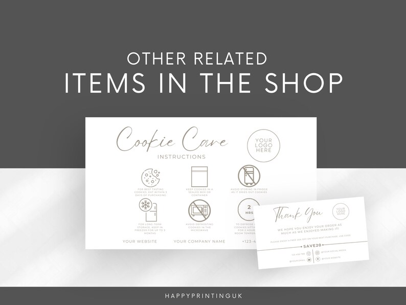 Cookie Order Form, Bakery Business Forms Bundle, Cookie Printable Shop ...
