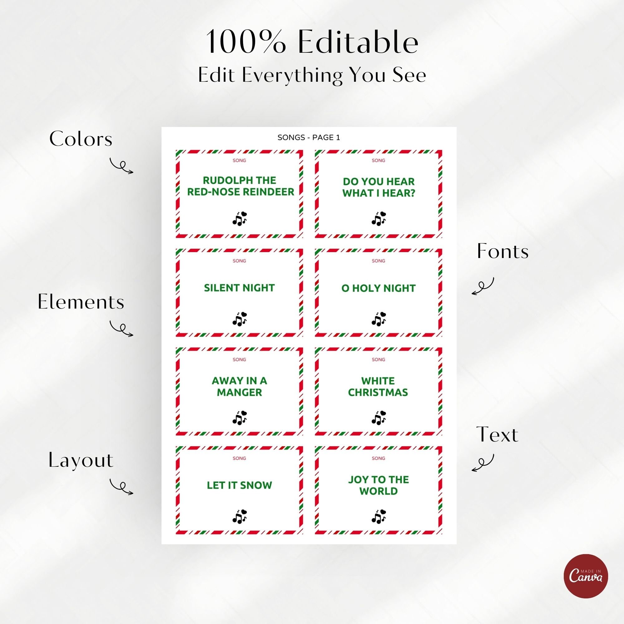 Christmas Charades for Kids Christmas Activity Printable Party Game ...