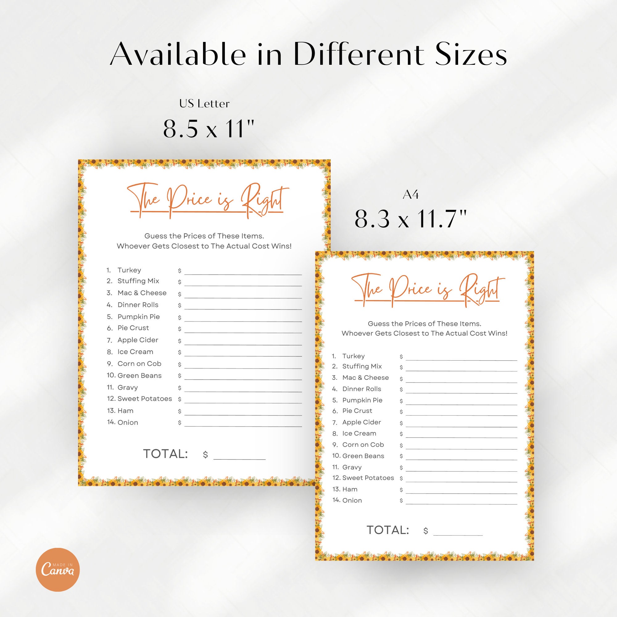 Thanksgiving Price Is Right Printable Guessing Game For Turkey Day Fun thanksgiving-price-is-right-printable-guessing-game-for-turkey-day-fun