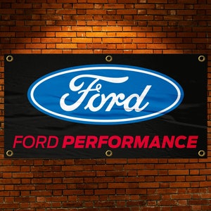 Ford Racing Banner, Ford Racing, Garage Banner, Custom Banner, Racing Banner, Wall Banner, Motorsport Banner, Racing Flag, Garage decor