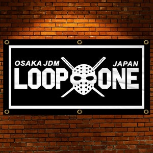 Kanjozoku banner, Loop One banner, Jdm banner, Jdm street racing banner