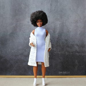 Dress for curvy dolls, outfit for curvy doll, clothing for doll size 1/6, set of clothing for fashion doll, diadolls dress