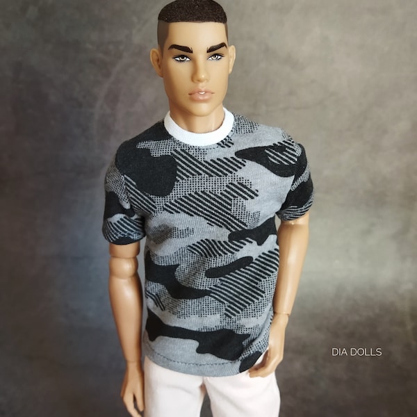 T-shirt for Integrity Toys man doll, FR Homme clothes