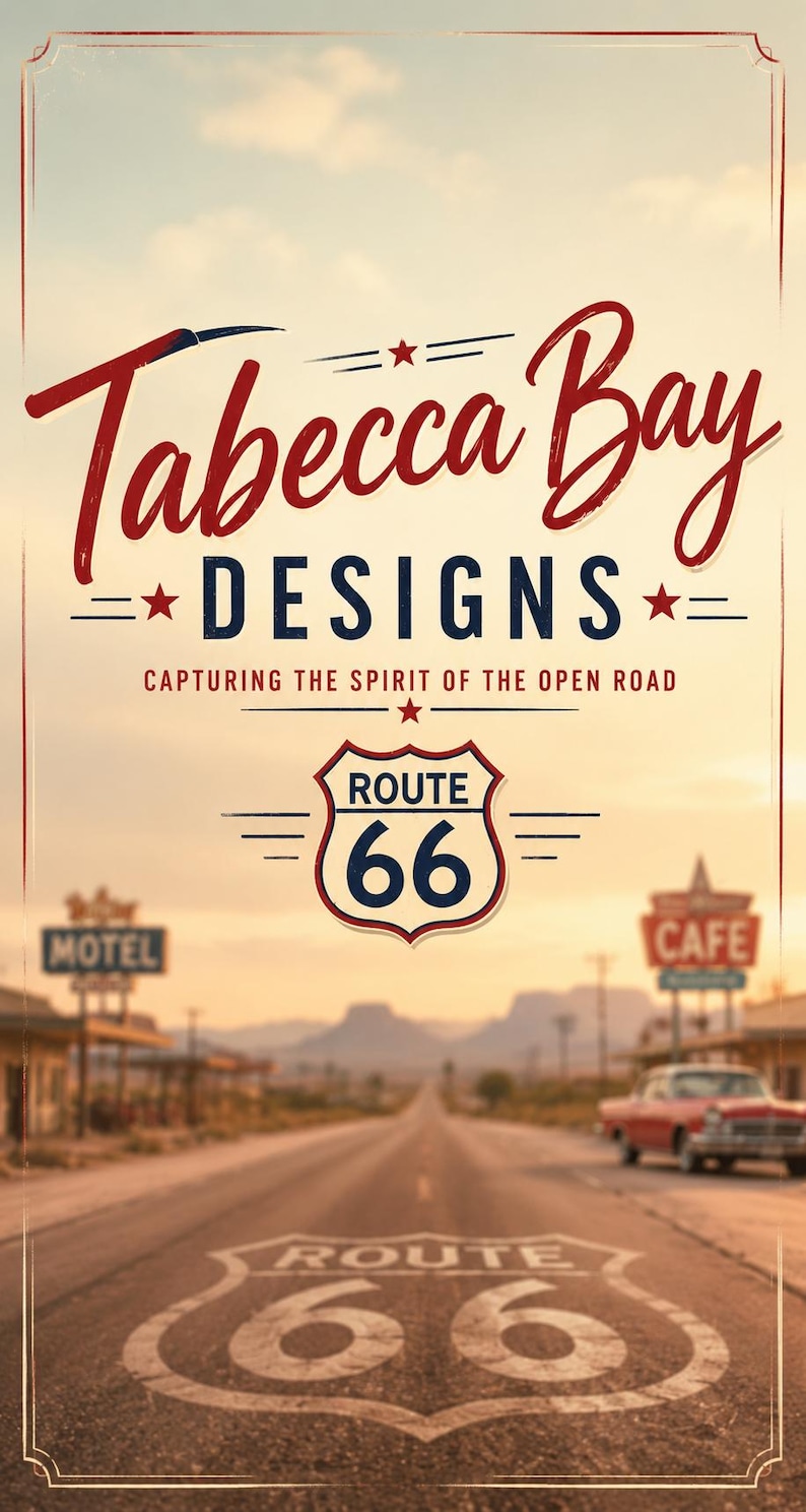 Route 66 Centennial Poster, Vintage Americana Travel Map, Historic Road ...