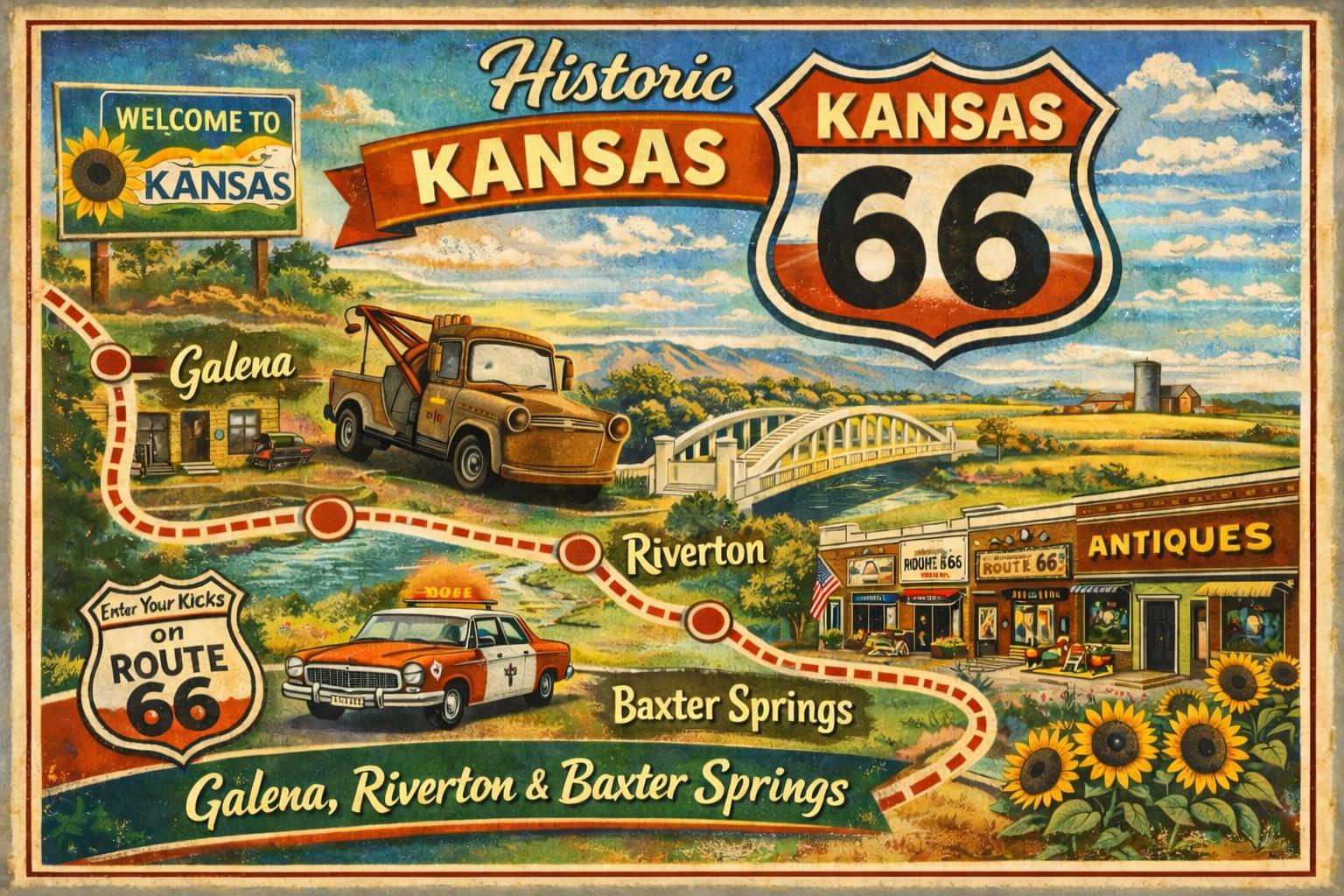 Kansas Route 66 - Etsy