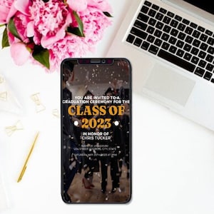 Anuncio de graduación,Invitación de graduación,Invitaciones digitales,Clase de 2023,Unisex,Escuela secundaria,Universidad,Personalizar,Tarjeta impresa,