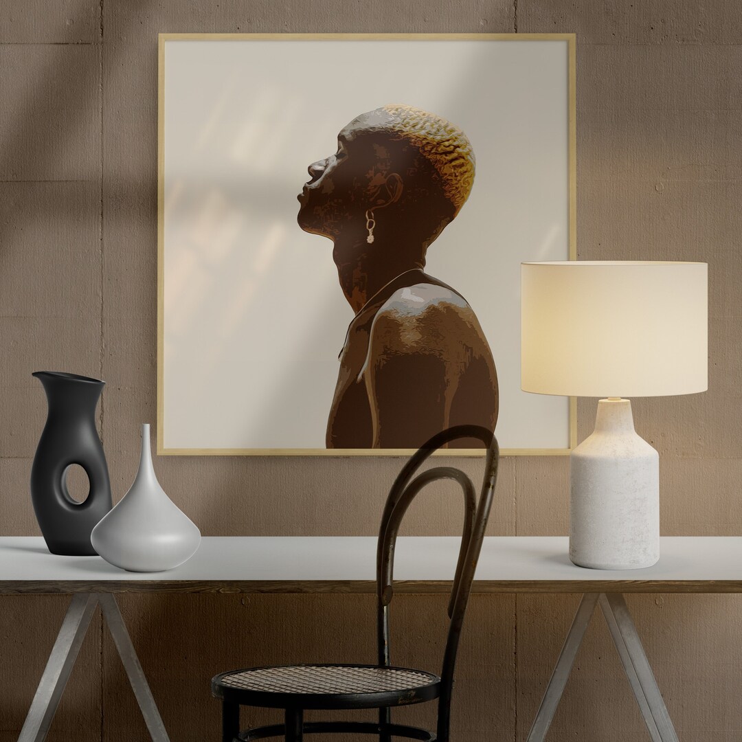 Black Man Art Black Art Poster Wall Art Black Artist Etsy UK