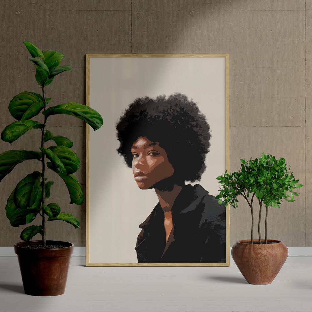 Black Woman Art black Art Poster Wall Art Black Artist Print Wall Print Home Decor Physical