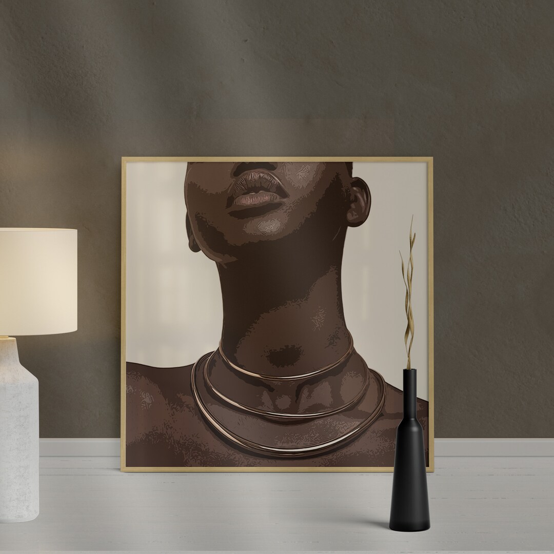 Black Woman Art Black Art Poster Wall Art Black Artist Print Wall Print Home Decor Physical