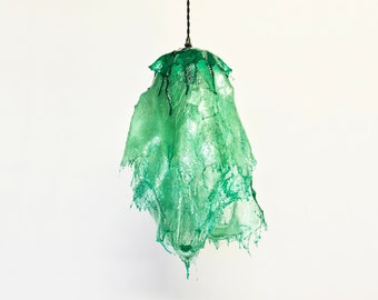 The NOVA lamp. Handcrafted lighting fiberglass resin pendant lamp, organic drip ambient light, mushroom decor, jellyfish lighting