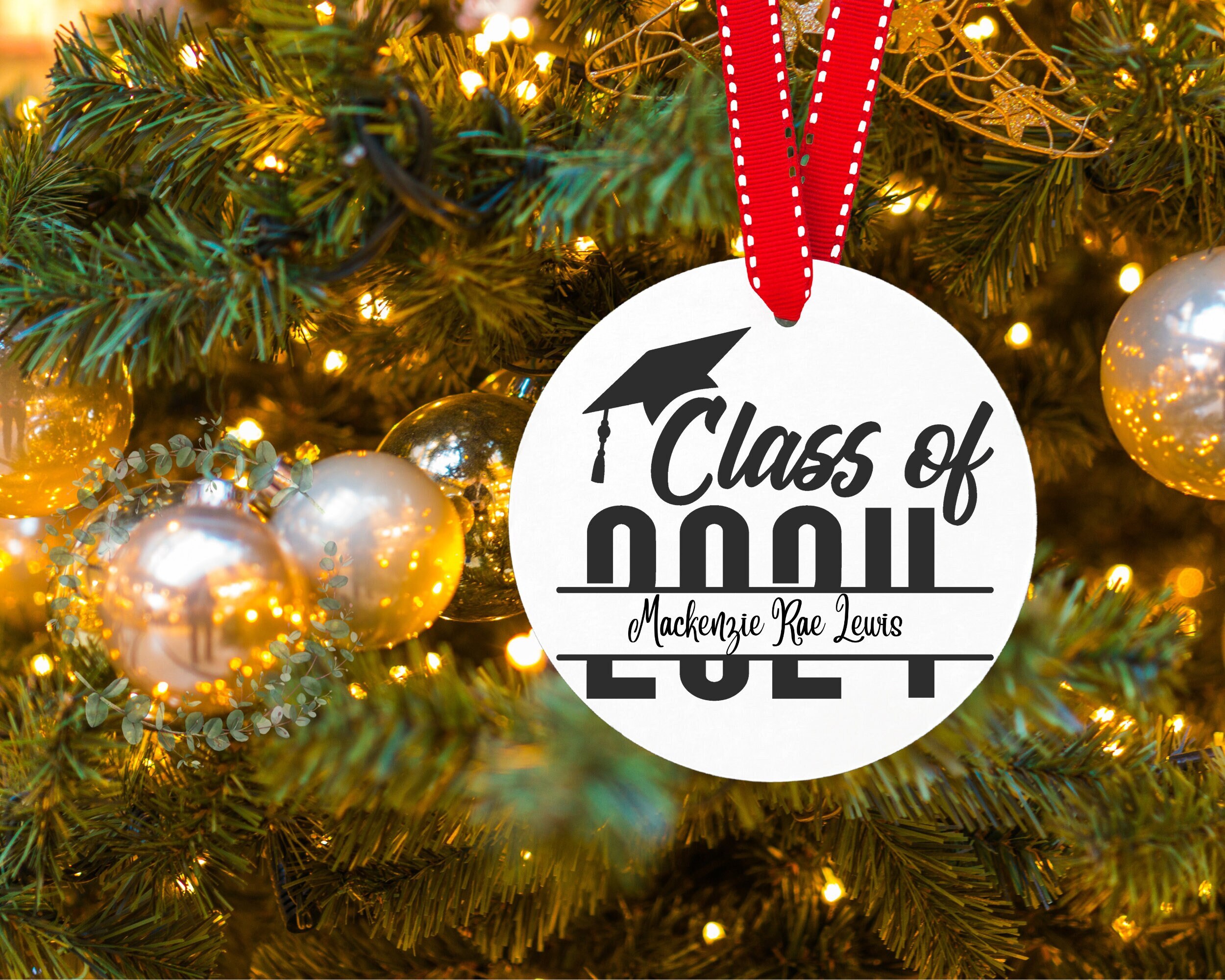 Class of 2024 Ornament, 2024 Graduation Ornament, Personalized Class of ...