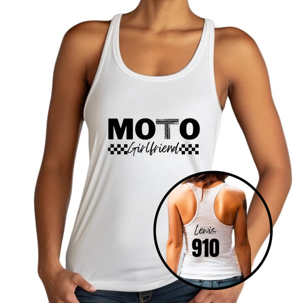 Motocross Girlfriend Tank Top Gift For Girlfriend Shirt for Dirt Bike Race Day Moto Girlfriend Gift Idea Birthday Valentine's Day Gift