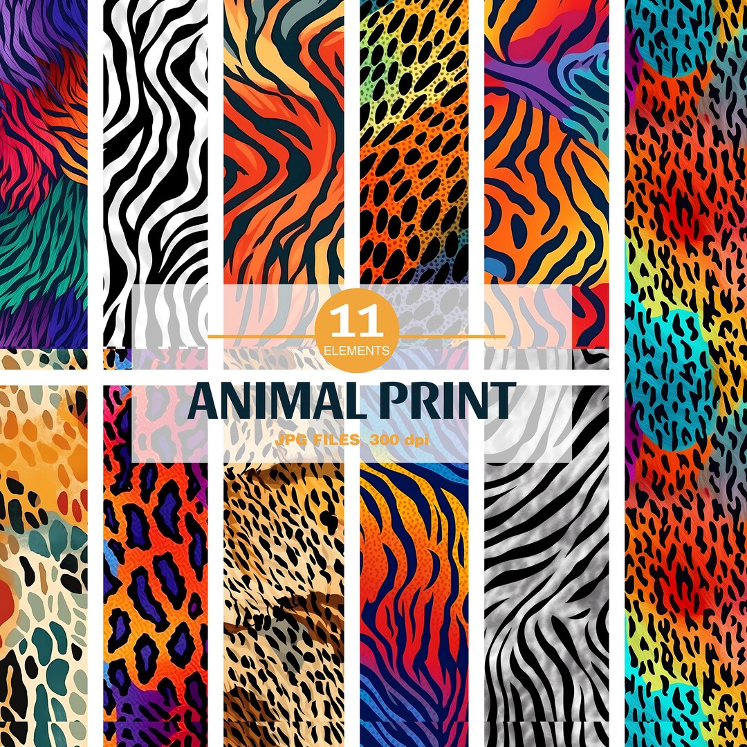 Colorful Abstract Animal Print Texture Pattern. Seamless Pattern ...