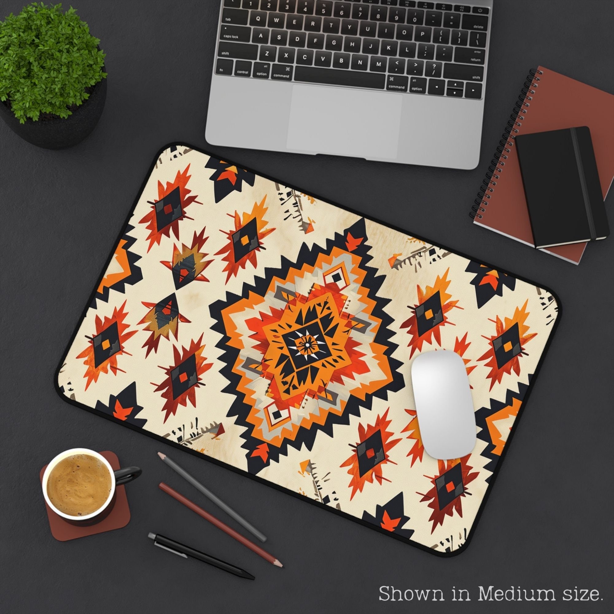 Keyboard Rug Beige Aztec Desk Mat - Etsy