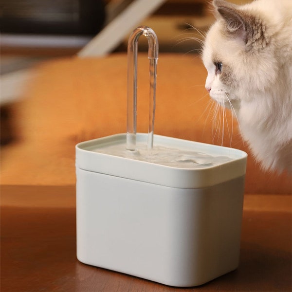 Pet Automatic Filtered Drinking Fountain, Silent Electric Pet Drinker, Recirculation Accessory, Drinker for Cats Pet Water Dispenser