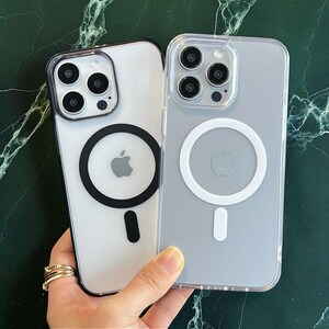 MagSafe Clear iPhone Case: Shockproof Magnetic Wireless Cover