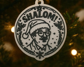SHALOM! Jim – Friday Night Dinner Inspired Christmas Ornament 3D Printed