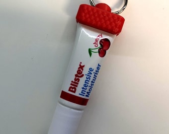 Universal Lip Balm Keyring Key Chain Lanyard Carmex Blistex Pawpaw Lacura Glossier berts