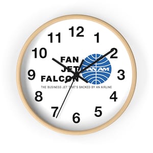 Vintage Jet Aviation Wall Clock, Retro Decor, Gift for Pilots, Travel Lover, Aviation Decor, Unique Wall Art