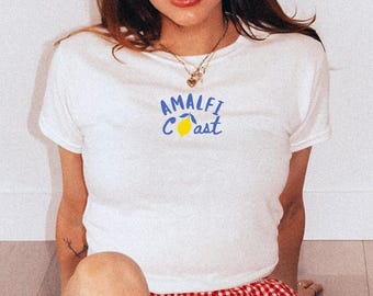 Camiseta de limón para bebé Camiseta de fruta para bebé Camiseta de la Costa de Amalfi para bebé Camiseta de estética italiana de dinero antiguo Camiseta de limón de estética italiana de verano La Dolce Vita