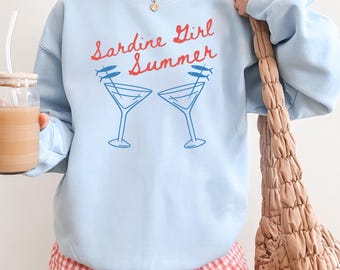 Sweat sardines Sweat poisson en conserve Esthétique pêcheur Sweat martini Esthétique vieil argent Sweat sardines Esthétique Amalfi