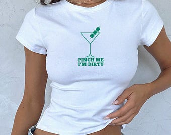 St. Patricks Day Baby-T-shirt Irish Baby-T-shirt Dirty Martini Baby-T-shirt Shamrock Baby-T-shirt Lucky Baby-T-shirt St Pattys Baby-T-shirt Martini Baby-T-shirt Knijp me