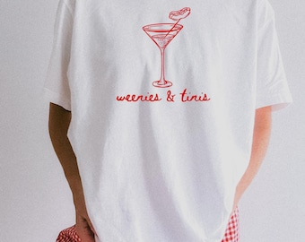 Martini Shirt Weenies And Martinis Weenies and Tinis Martini Tee Hot Dog Shirt Martini Shirt Comfort Colors Weenies and Martinis Shirt
