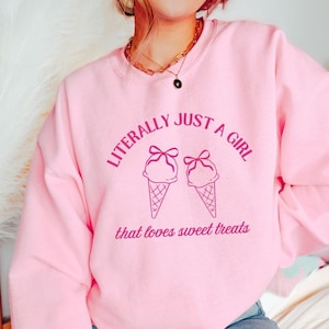 Sweet Treat Sweatshirt Preppy Sweatshirt Coquette Sweatshirt Little Treat Club Sweet Treat Sweets Sweatshirt Dessert Sweatshirt