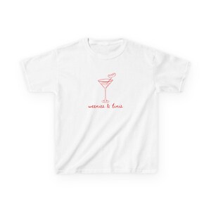Martini Baby Tee Weenies And Martinis Weenies and Tinis Martini Tee Hot Dog Baby Tee Hot Dog Shirt Dirty Martini Shirt image 3